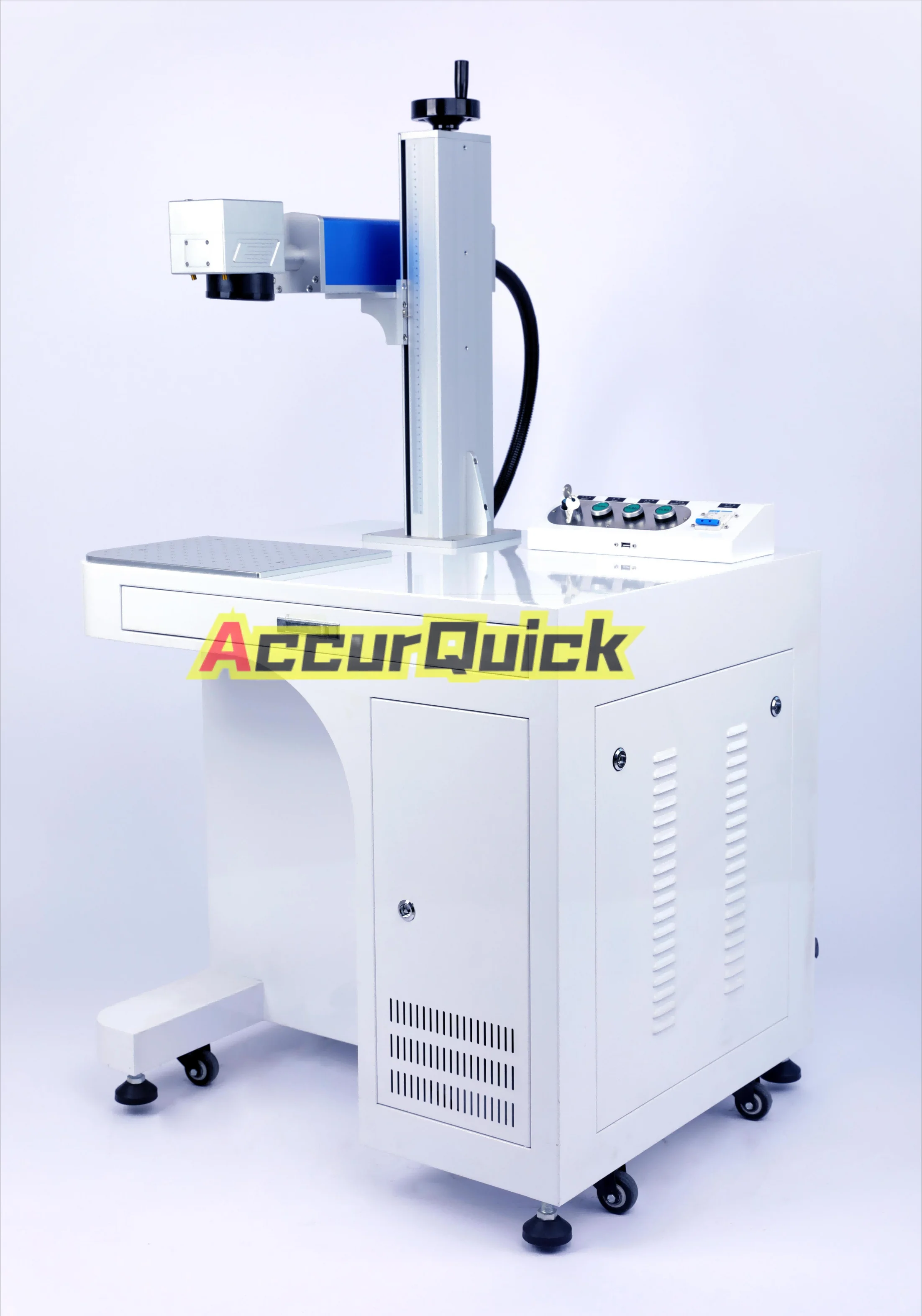 Air Cooling 20W Fiber Laser Marking Machine Metal Laser Printing Machine Plastic Laser Marker