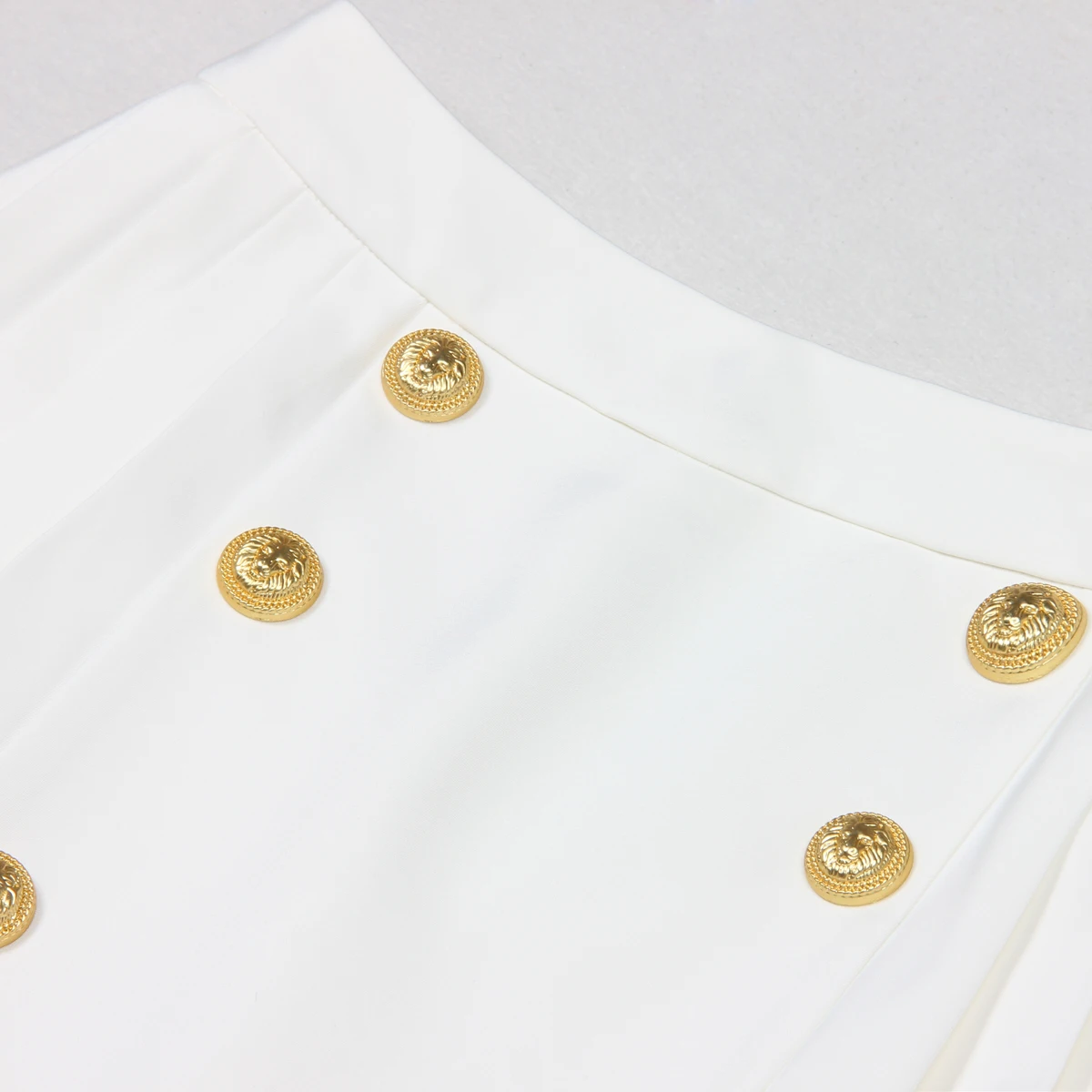 Summer New High Quality Fashion Short Style Fashionable High Waist Double Breasted Temperament Commuter Women's Half Skirt