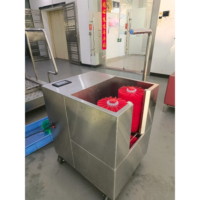 Industrial Round Brush Shoe Cleaning Machine Clean Zone Work Boot Soles Shoe Cleaning Machine