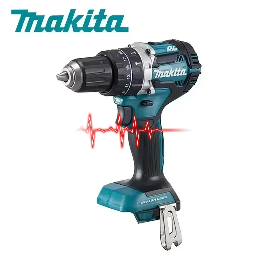 

Makita DHP487 Impact Screwdriver Multifunctional Cordless Drill Power Tool Torque Setting 2 Gear Speed Electric Screwdriver