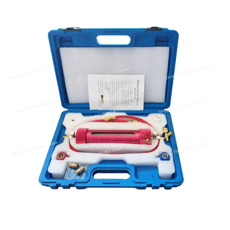 Automotive AC Oil Analyzer Kit with Purity Tester and Filtration System for Car Air Conditioner Maintenance