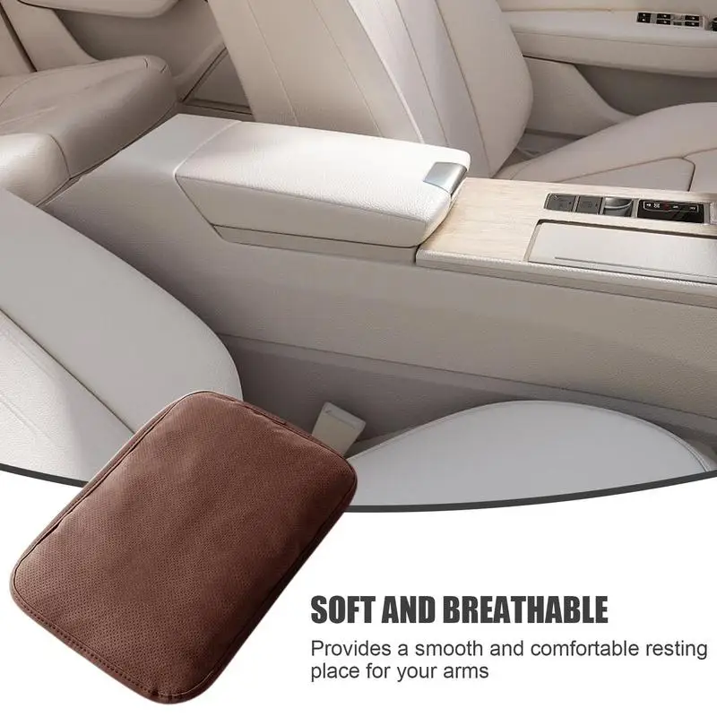 

Car Center Console Cushion Car Armrest Padded Cushion Soft Versatile Auto Armrest Protector Vehicle Interior Box Accessories For