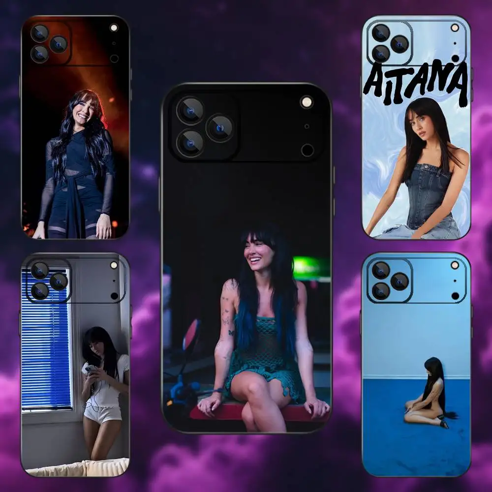 

Singer A-Aitana Alpha Phone Case For iPhone 17,16,15,14,13,12,Pro,Max,Plus,E,SE4,Air,Mini Black Soft Box