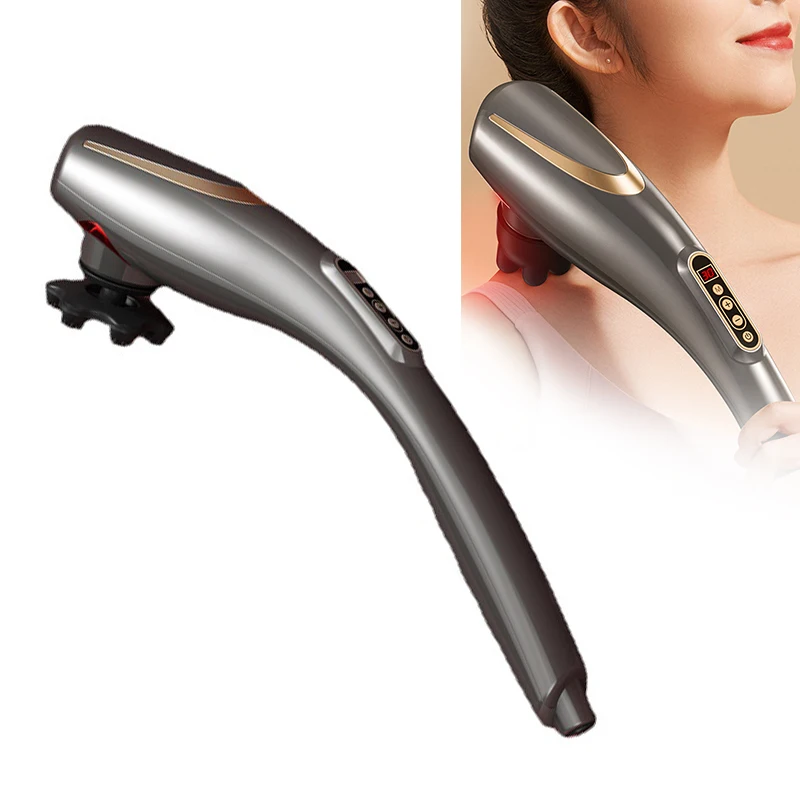 

Massager Stick Electric Hand-held Hammer Shoulder And Neck Beat Cervical Spine Waist Full Body Meridian Beat Back Vibrator