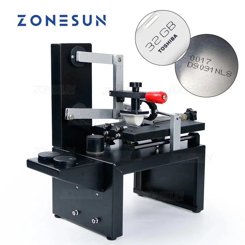 

ZONESUN Manual Production Date Batch Pattern Logo Ink Printing Machine Can Box Pad Printer
