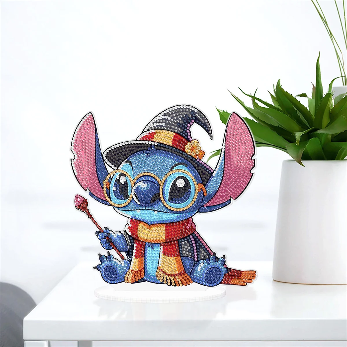 Disney Diamond Art Decor, DIY jednostronna kropka diamentowa dekoracja sypialni ścieg kreskówkowy, uroczy prezent urodzinowy dla dzieci