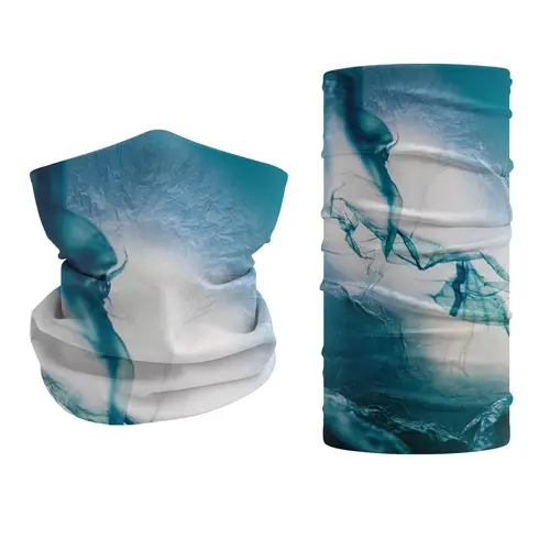 Imagen 2 del producto Polaina para el cuello UPF 50 + pasamontañas bufanda mágica máscara facial de seda de hielo polaina para el cuello para hombres y mujeres protector facial para pesca senderismo