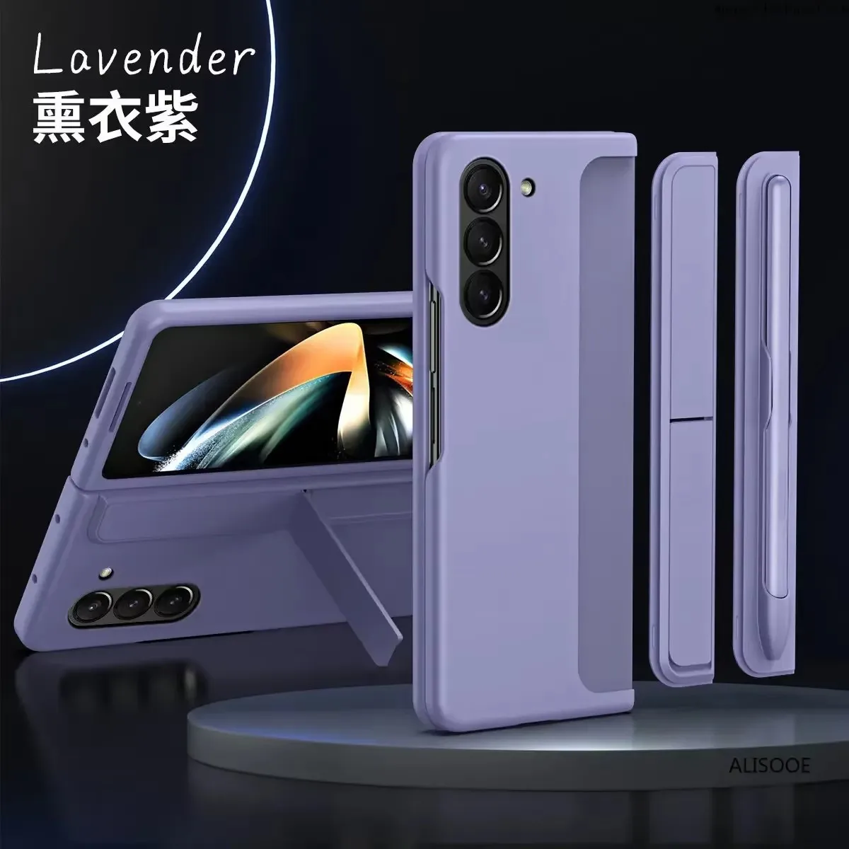 

with Stylus Touch Pen Cover for Samsung Galaxy Z Fold 6 5 4 3 Case Pen Slot Invisible Stand Funda for Galaxy Z Fold 3 4 5 6 Case