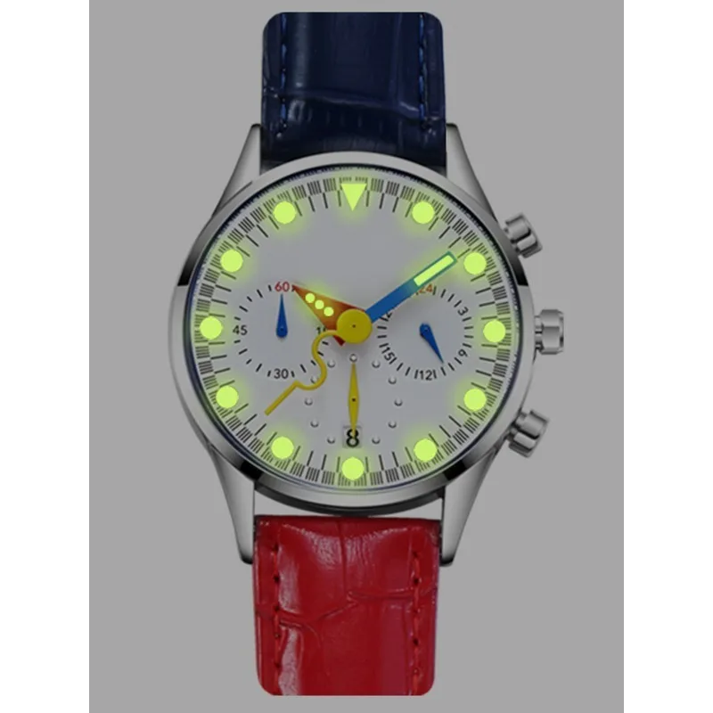 Color Dial Watch Quartz Movement Watches Male Women's Wrist Black Contrasting Fashion Wrist Youth Luminous Value Original Sport