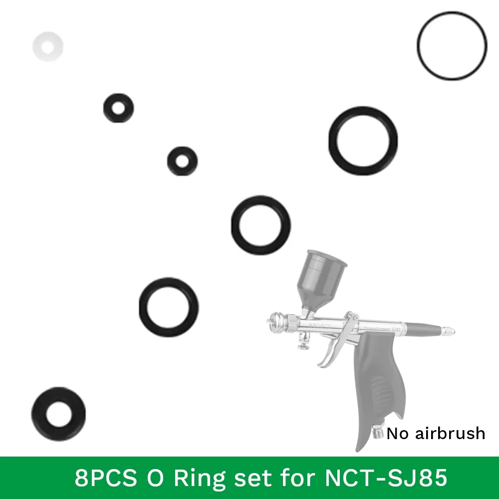 Seals Gasket O-Ring Set for NEOECO SJ85 Transformer Airbrush – Replacement Parts & Accessories