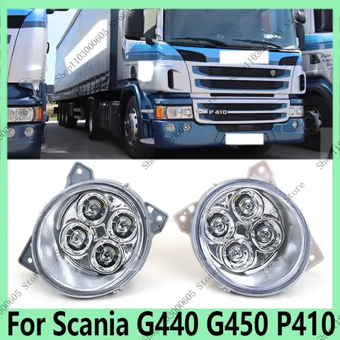 For Scania G440 G450 P410 Auto Parts LED Fog Light Front Bumper Day Running Light Turn Signal Light 1 Pair 1931614 1931613