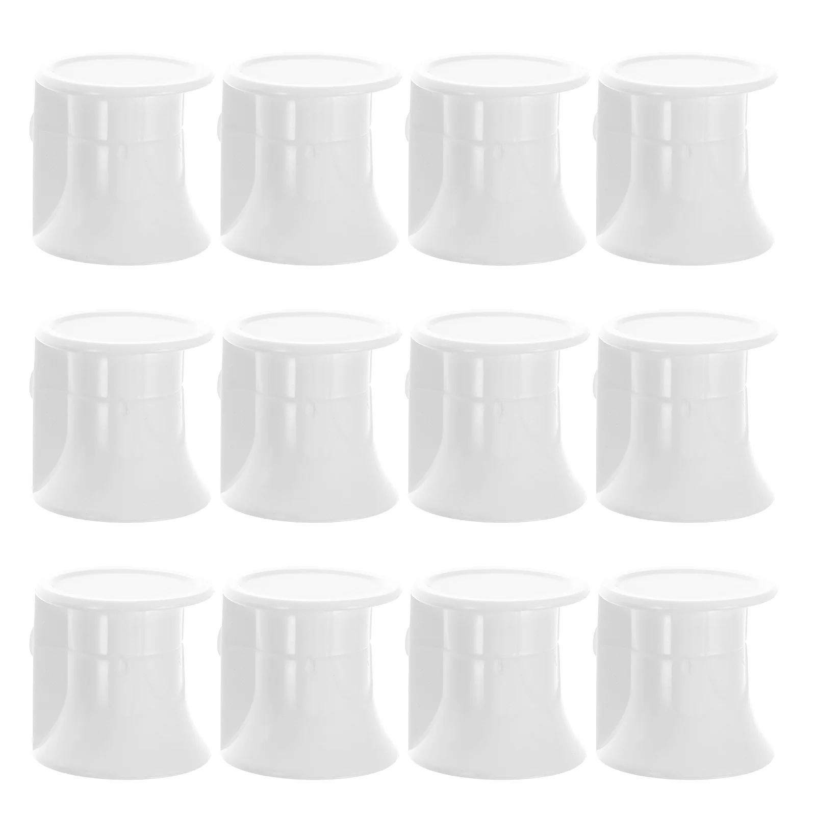 

50pcs Plastic Caps for Toothpaste Tubes Kids Bathroom Organizer White Color Changing Dispenser Travel Size Squeeze Lid