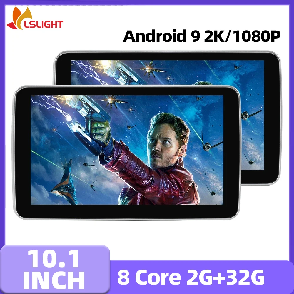 

Автомобильный монитор на подголовнике 10,1 дюйма 2 + 32G авто радио HD IPS сенсорный экран планшет Android 9 4K плеер поддержка беспроводной Miracast Airplay