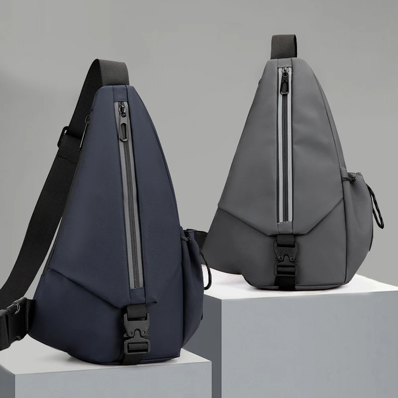 حقيبة صدر خفيفة الوزن |   حقيبة مراسلة متعددة الوظائف للياقة البدنية والسفر في الهواء الطلق، مصنوعة من مادة البوليستر المتينة