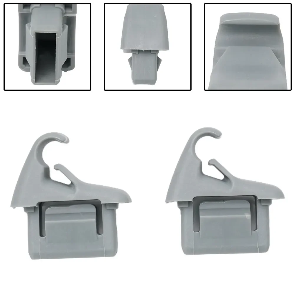 

2 Pcs Car Sun Visor Holder Clip Grey Glasses Stander MR654343 For Lancer Outlander Sport Interior Accessories