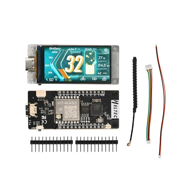 ESP32-S3R8 development board SX1262 LoRaWAN protocol WiFi Bluetooth module 433MHz with 1.9-inch TFT module