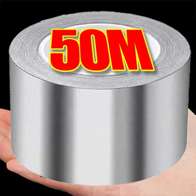 Aluminium Foil Tape Anti-Leakage Duct Tapes Kitchen Waterproof Sticker Heat Resistant Adhesives Strong Patching Pipe Wall Sticky