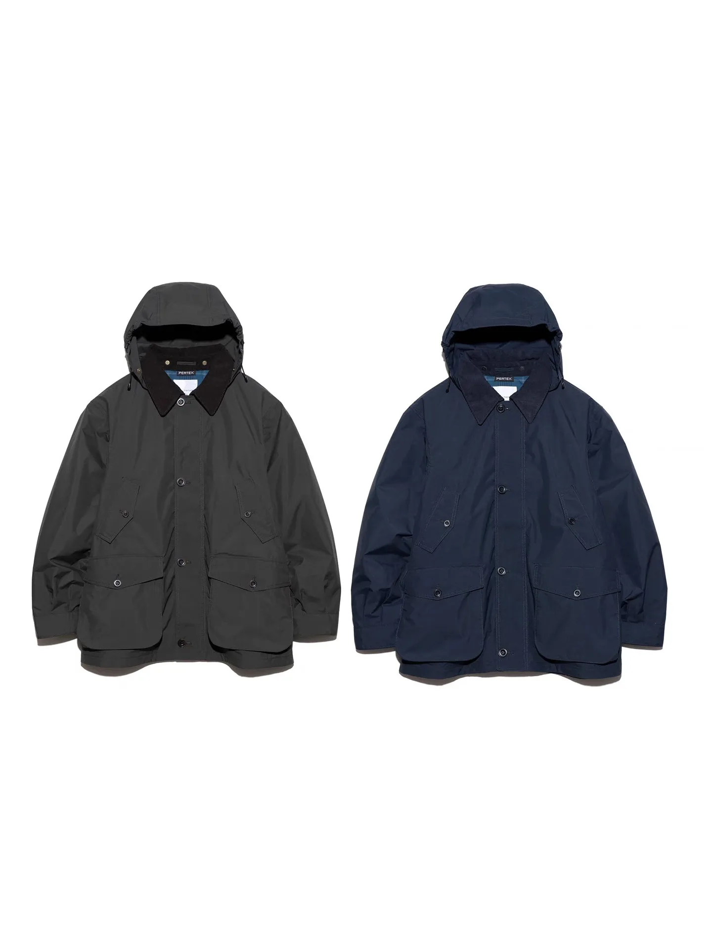 

Japanese Retro Waterproof Autumn and Winter Thick Multi Pocket Hooded Jacket Men Coat