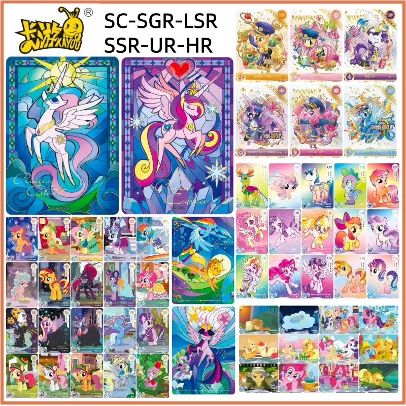 KAYOU Genuine My Little Pony Card 4  Huiyue Series SC HR UR SSR LSR SGR Cute Princess Anime Collectible Cards Toys