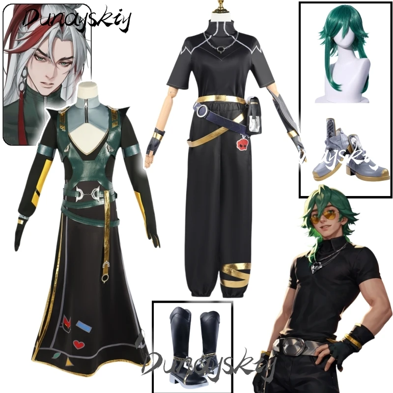 HEARTSTEEL Ezreal Yone Cosplay Costume with Wig Shoes Outfit Game LOL League Of Legends Role Play  for Halloween Customized