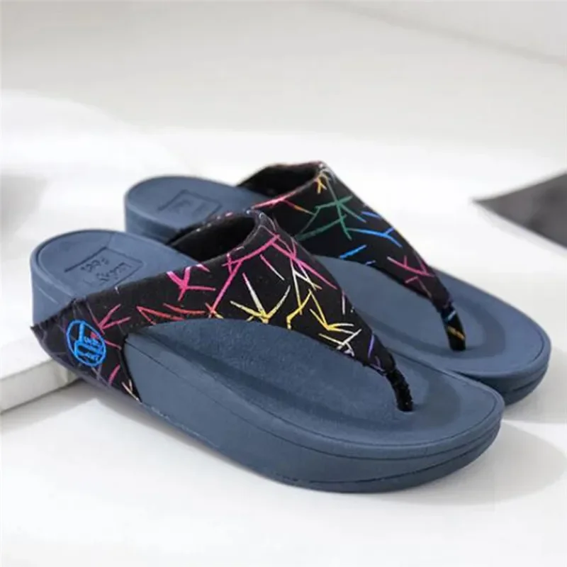 BEYARNE New Summer shoes Women Flip flops Fashion Platform wedges Beach Slippers Leisure Outdoor women Slippers zapatillas mujer