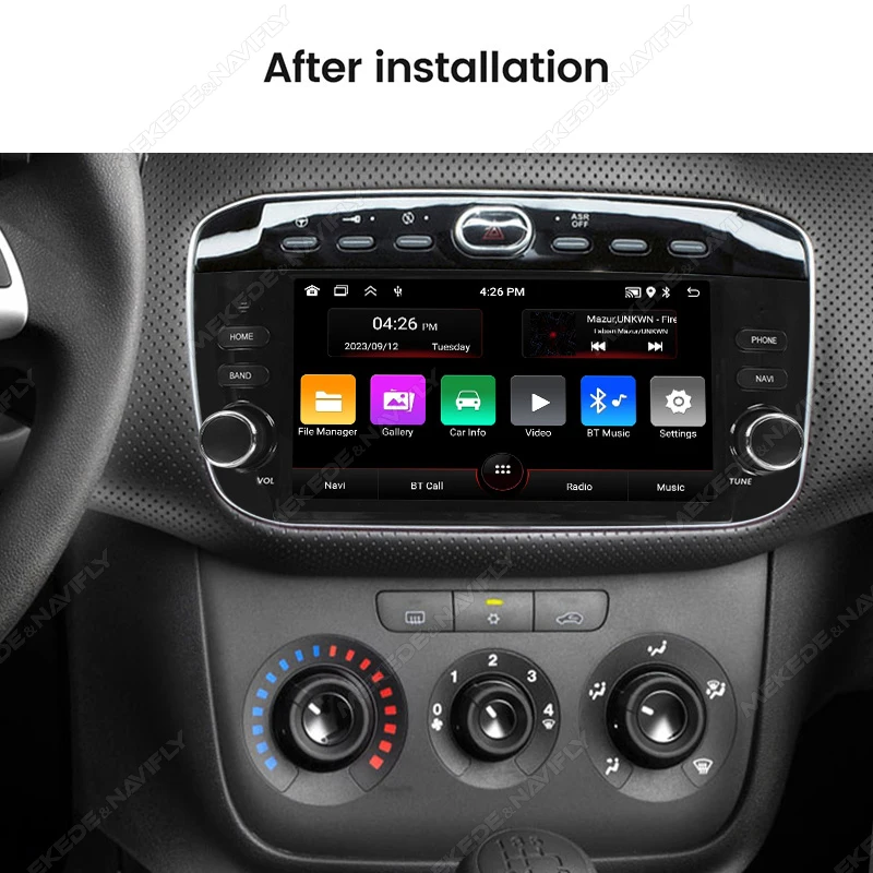 Android 15 2 Din Car Radio For Fiat Linea Punto EVO line 2012-2015 Multimedia Player GPS Navigation Intelligent car audio system