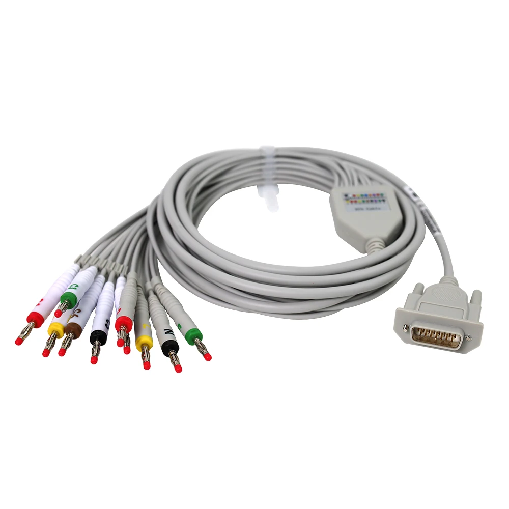 ECG cable TPU 12 lead ecg electrodes ECG accessories lead wire