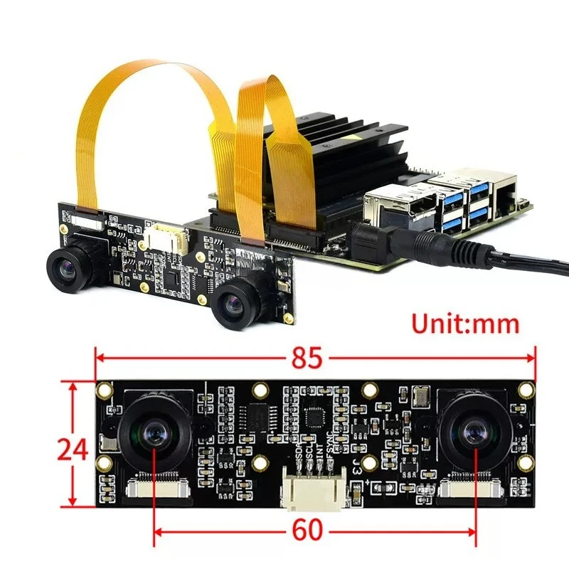 for NVIDIA Jetson Nano B01 Camera 8 million Binocular Camera Raspberry Pi CM3
