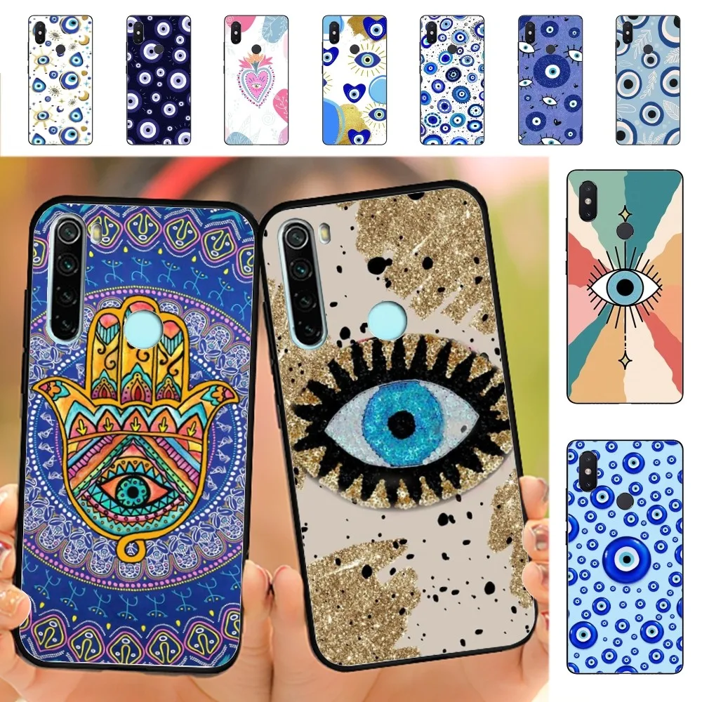 Evil Eye Lucky Eye Blue Phone Case For Redmi Note 4 X 5 A 6 7 8 T 9 9S 10 11 11S 11Epro Poco M3 pro