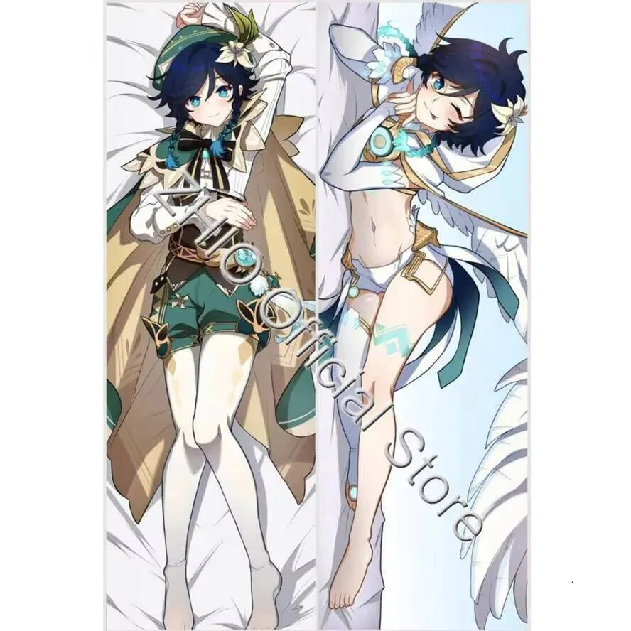 

Dakimakura Genshin Impact наволочка для тела Venti 2WAY шарнир подарок аниме игровая подушка Otaku Waifu