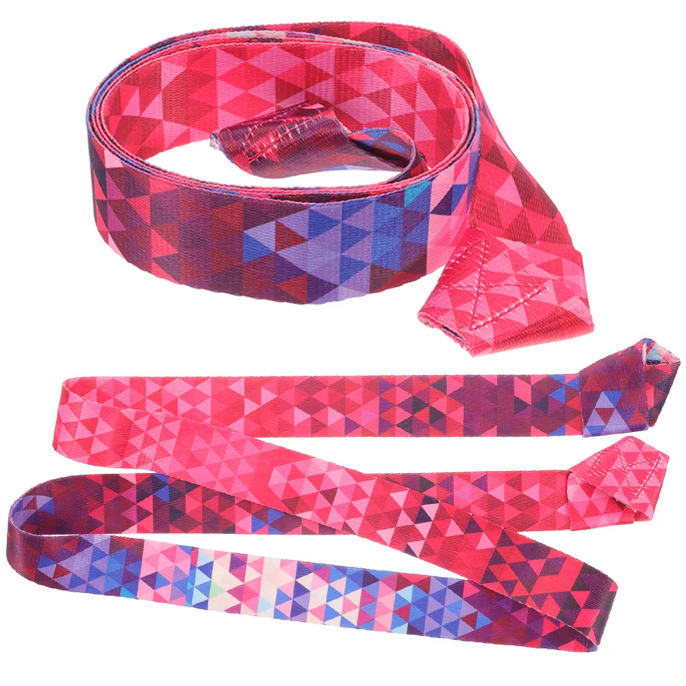 

2 шт. портативных хлопковых ремней для упаковки с регулируемой петлей для ковриков для йоги, роликовых коньков, палаток, рюкзаков, спальных мешков, уличных одеял