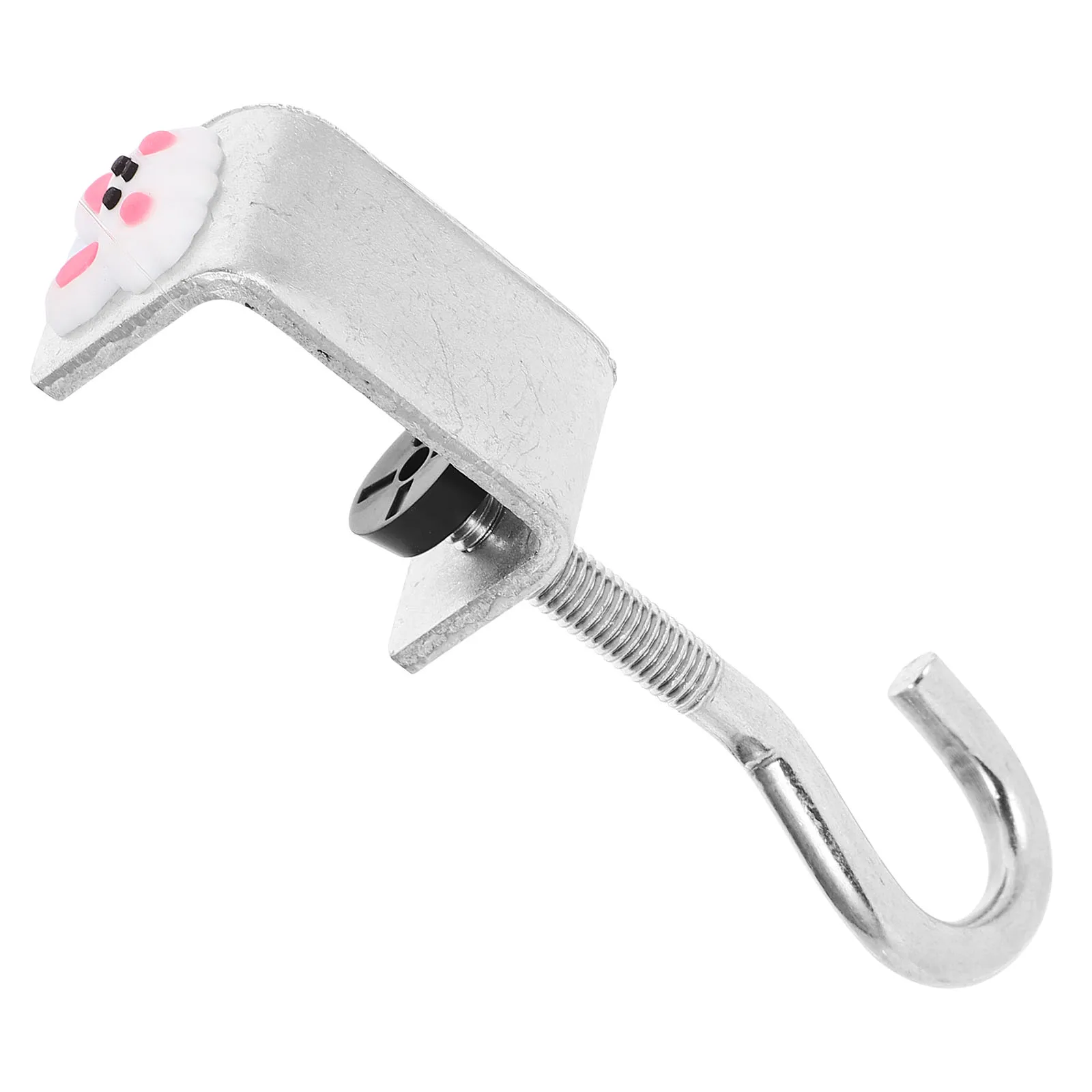 

Desk Mounting Hook Stainless Steel C Clamp for Backpack Handbag 100 Pounds Load Capacity Portable Desk Accessories Hanging