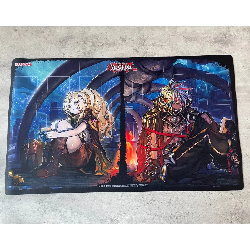 

600x350mm Yu-Gi-Oh! Incredible Ecclesia The Virtuous Single Player Playmat Fallen of Albaz Rubber Board Game Card Mat Toy Gift