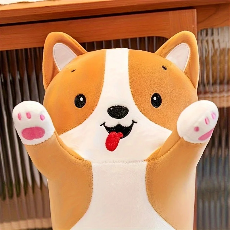 Riesiges Shiba Inu Plüschkissen – weiches Cartoon-Hundekissen, Körperkissen mit Tieren – Detail 4