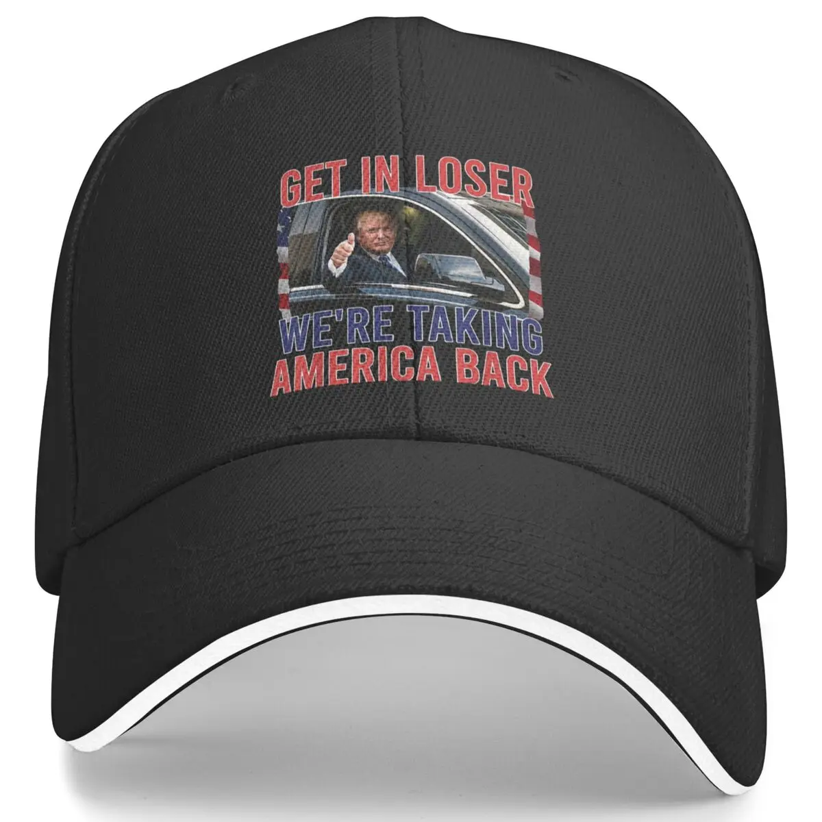 Trump Get In Loser Were Taking America Bac Baseball Cap Casual Trucker Hat Summer Unisex-Teens Outdoor Sports Baseball Caps