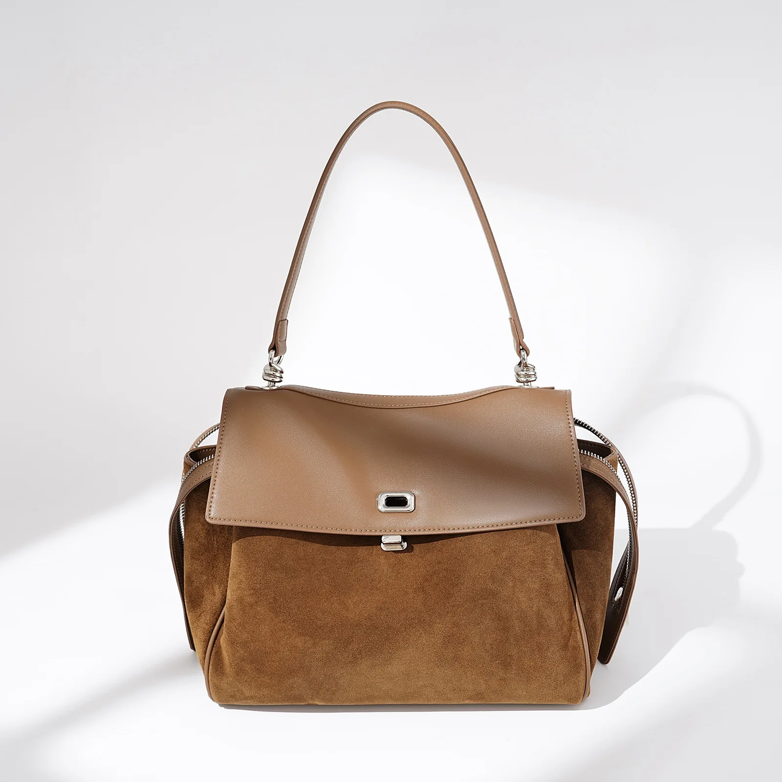 

Suede Leather Handbag Women New in Handbag Luxury Design Bags Shoulder Crossbody Clutch Purse Underarm Commuter Bag