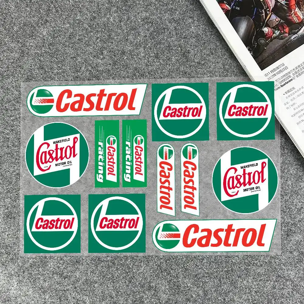 Stickers Moto Sticker Auto Body Bumper Windows Motorcycle Laptop Vinyl Decal Car Tuning Accessories For C-Castrol Oils Racing
