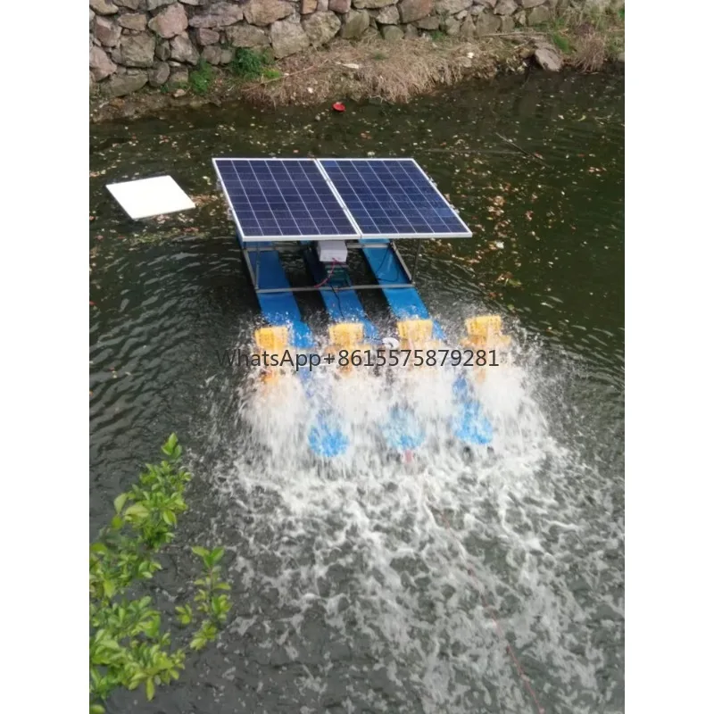 

Energi Tenaga Surya Paddle Wheel Aerator Ikan/Udang Kolam