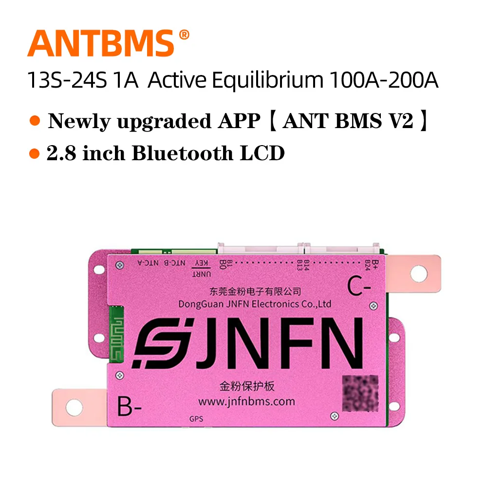 ANT BMS 13S 48V 100A 14S 16S 60V Smart BMS Active LiFePO4 Balancer bms 72V bms 48v 16s lifepo4 13S 16S 20S 24S 120A 150A 200A BT