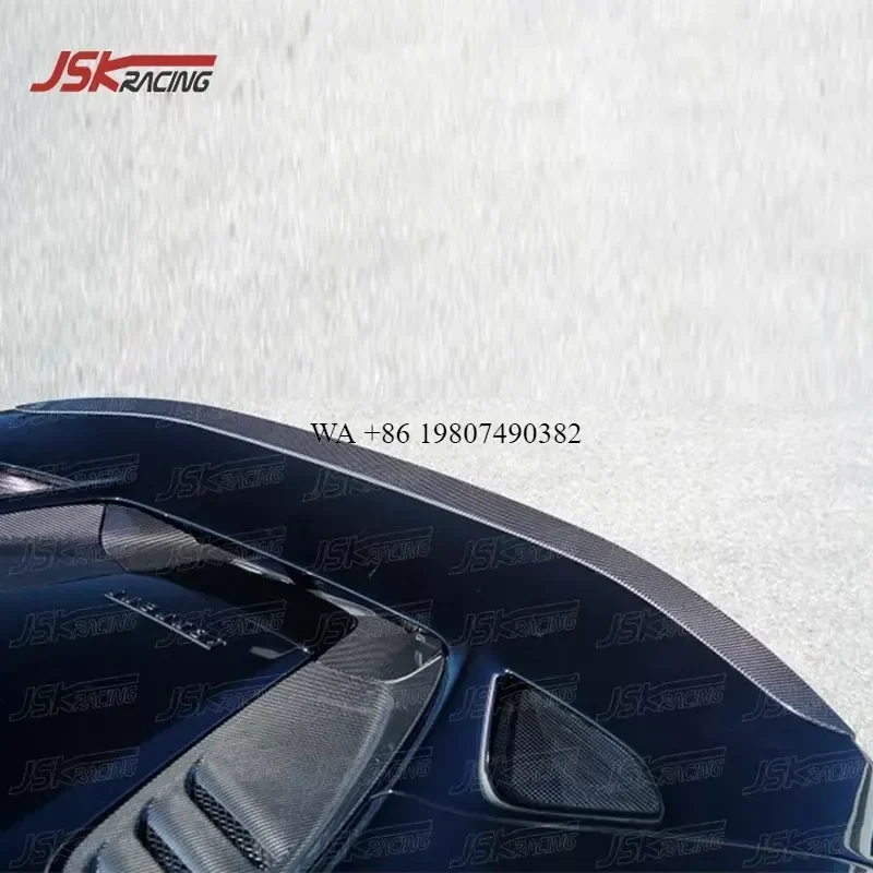 Wmwmnu Carbon Fiber Rear Trunk Spoiler Wing for F8 Tributo 2019 2020 2021 Auto Body Kit Accessories Performance Style
