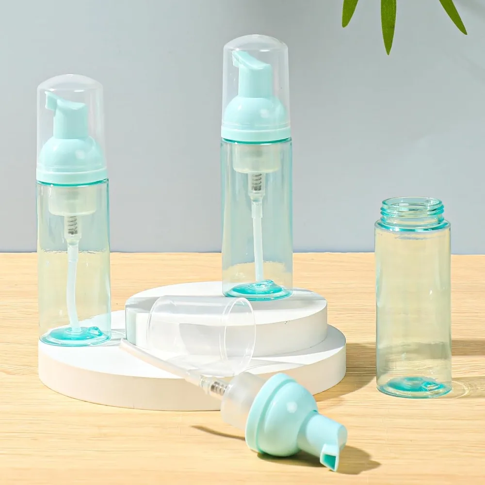 15/30/40PCS 60ml Plastic Refillable Leakproof Empty Foam Pump Bottles Lash Shampoo Travel Soap Dispenser Face Wash Beauty Tools