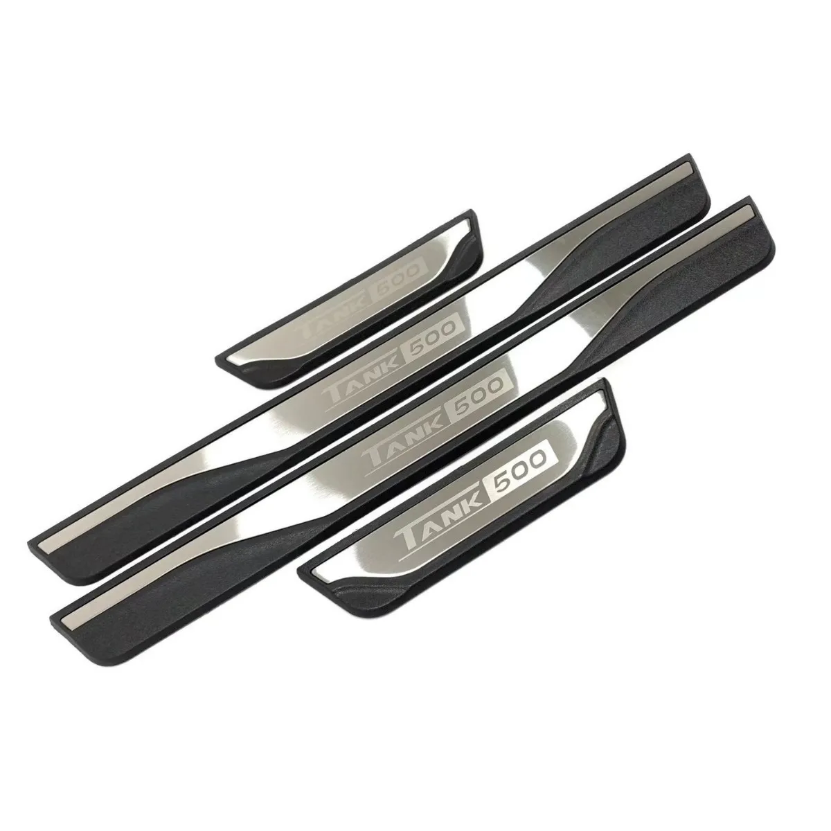 For GWM Tank 500 TANK500 2027 2026 2025 2024 2023 2022 Stainless Steel Car Door Sill Plate Plastic Stickers Interior Accessories