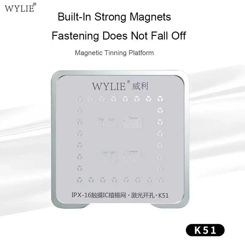 WYLIE WL-K51 LCD Screen Touch IC Soldering Platform for IPhone 11~16 Pro Max Touch IC Repair Rework BGA Reballing Stencil Tool