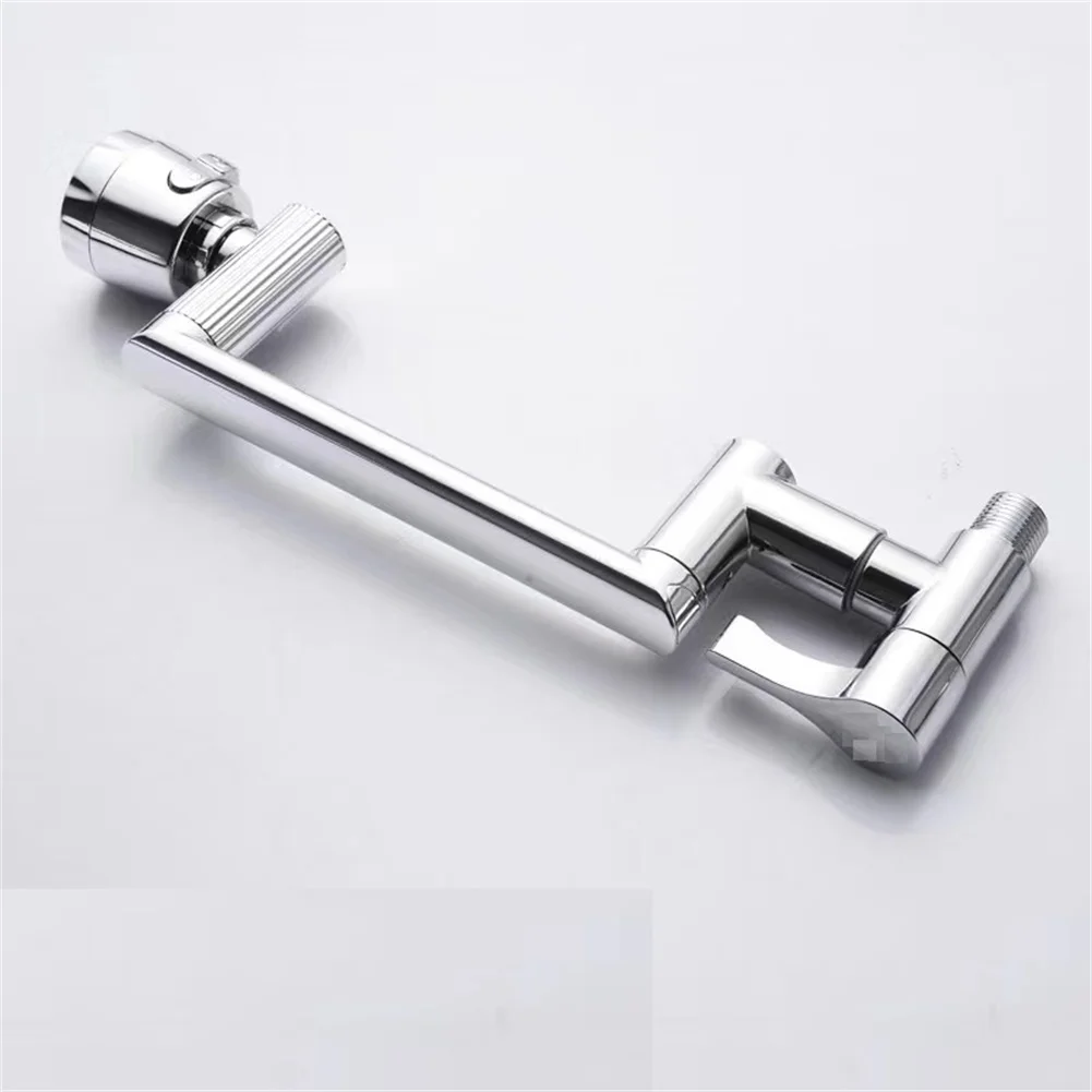 Single Cold Basin Faucet in Black Stainless Steel 1080 Degree Full Rotation Wrench Handle Porcelain Chip Valve G1/2