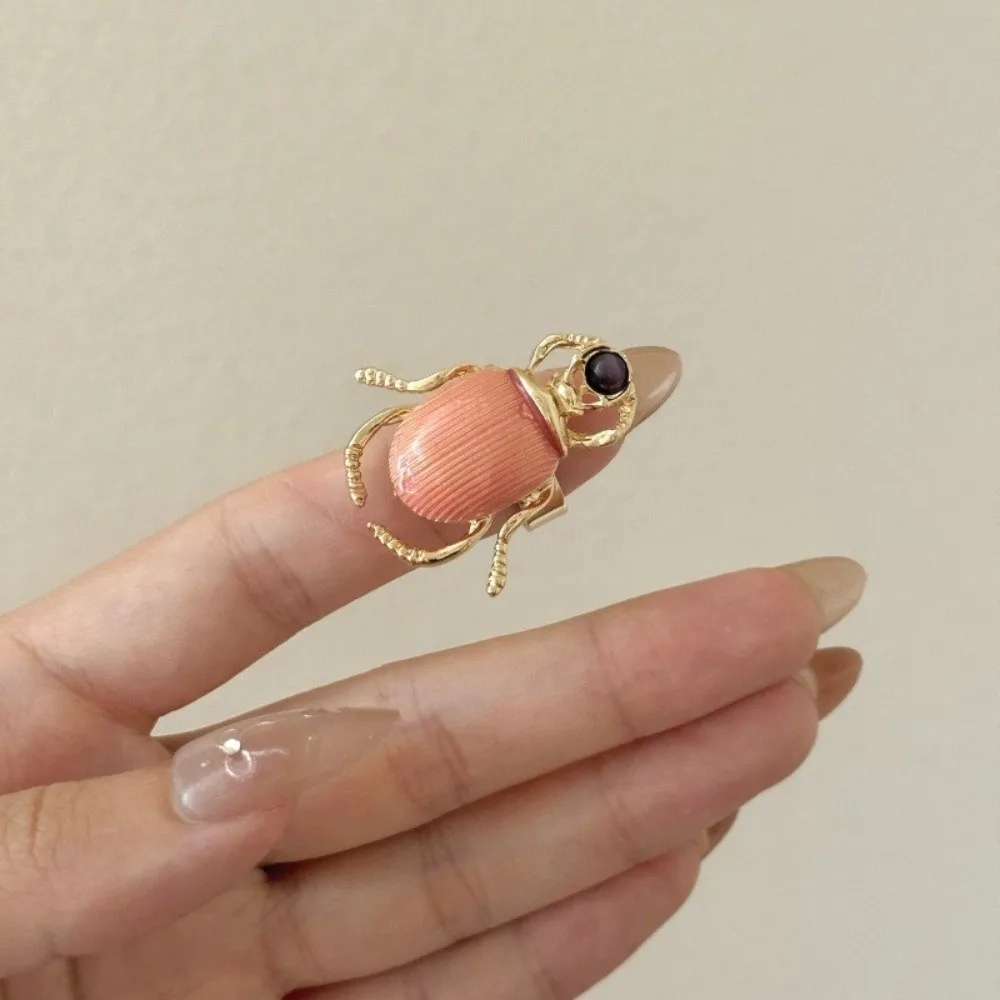 Punk Stil Käfer Öffnung Ring Emaille Einstellbare Retro Insekt Ring Macaron Farbe Schmuck Zubehör Emaille Käfer Ring