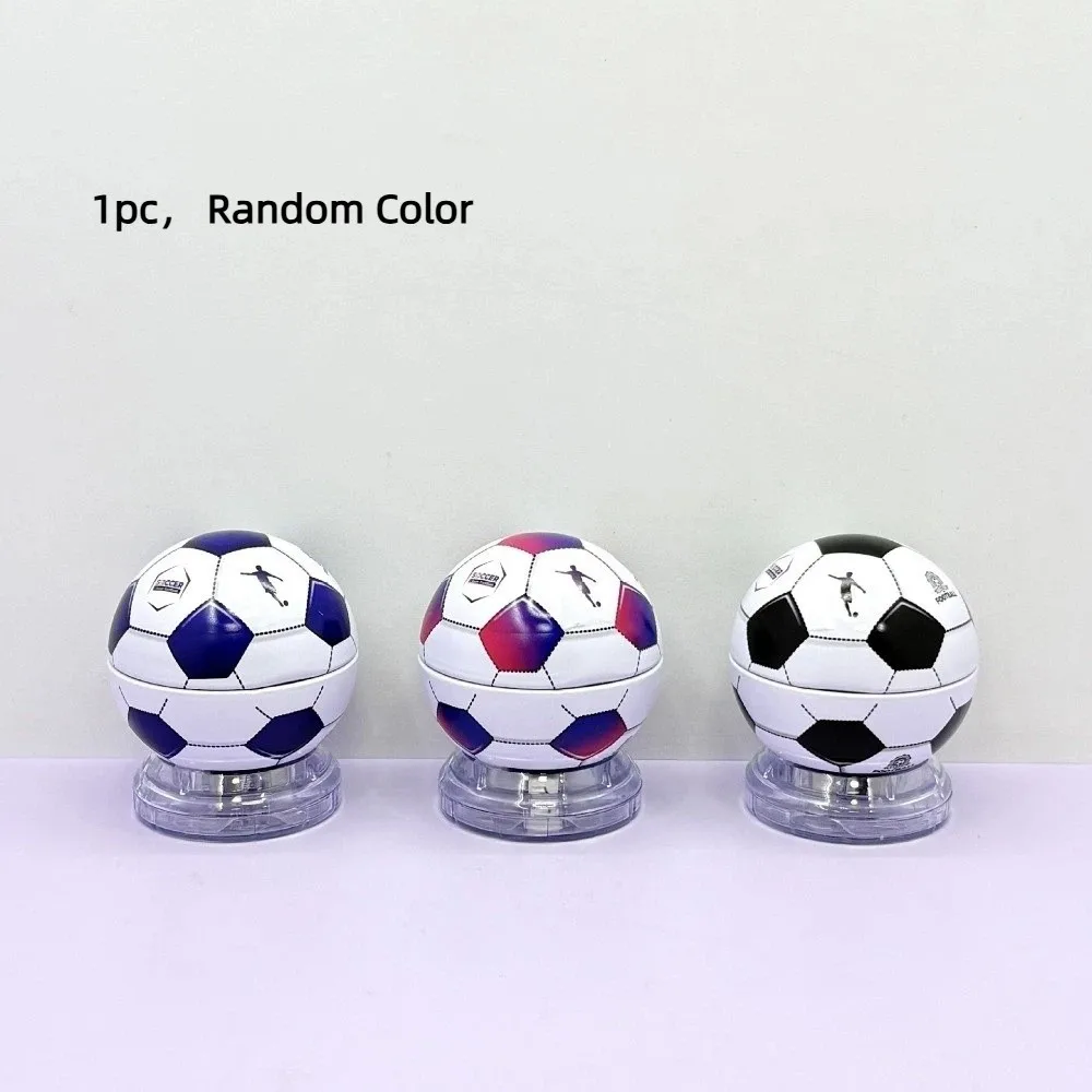 3-Hole Design Manual Pencil Sharpener Multi-Size Pencils Compact Design Football Pencil Sharpener Portable Random Color