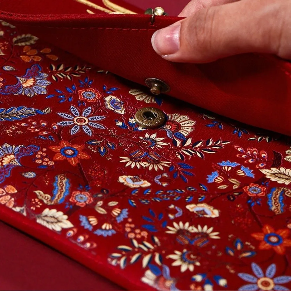 أنماط متعددة الزفاف التطريز المال جيب شرابة تصميم أطيب التمنيات الديباج المغلف الأحمر هونغباو حسن الحظ نعمة حقيبة #3