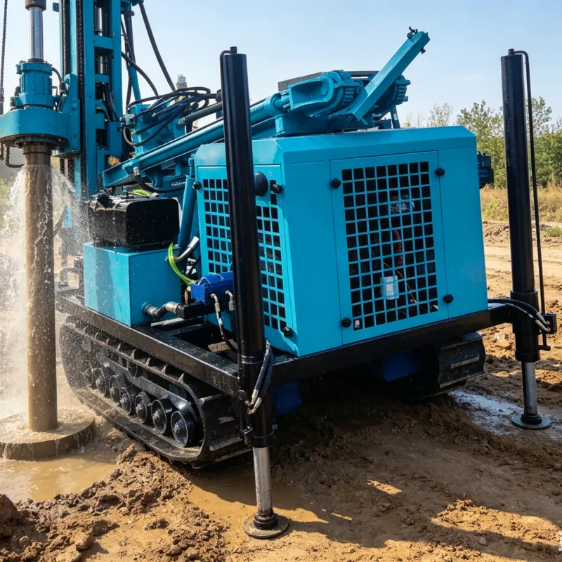 Customized 300M Rotary Rig Wheel Crawler Hot Sale Precise Drilling Water Well Drilling Rig