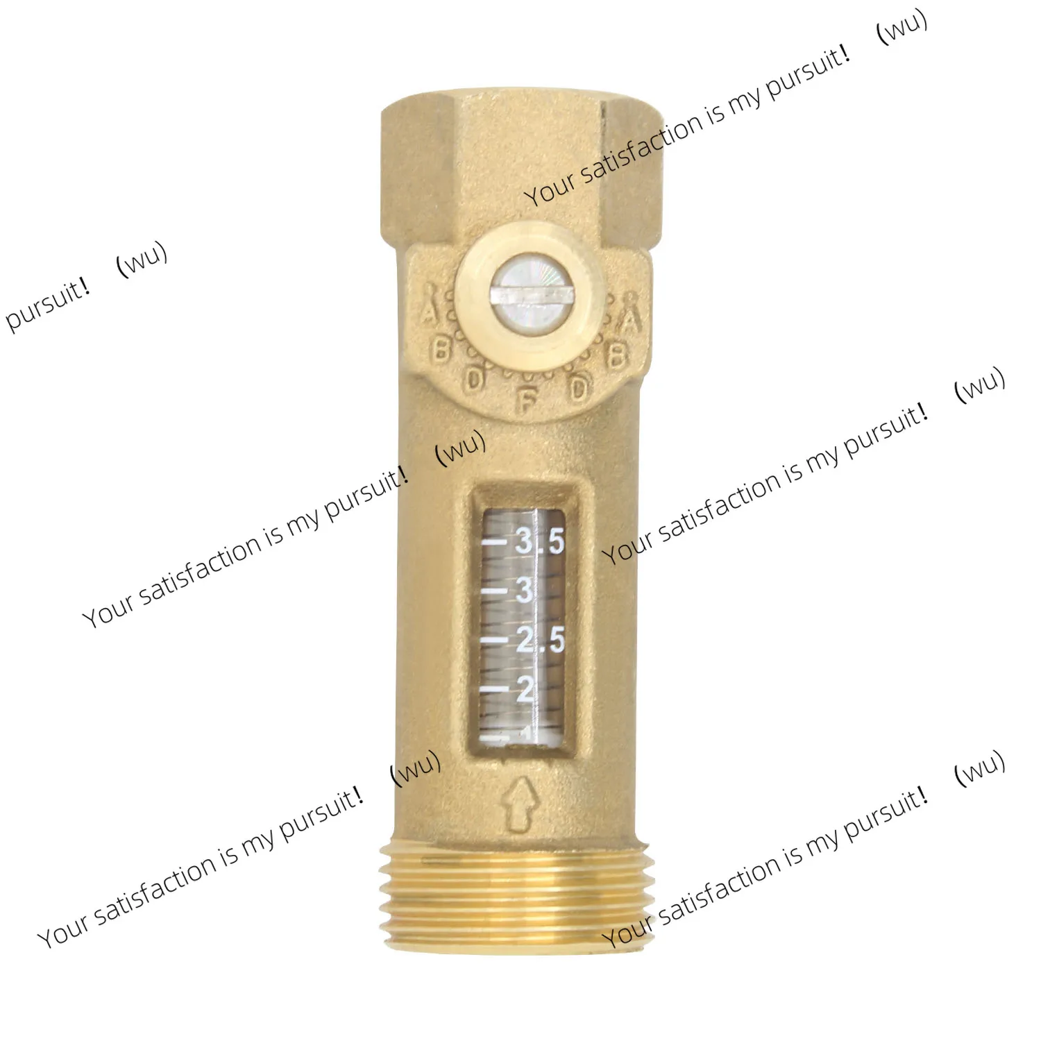 DN20 Solar Flow Regulator Brass Manifold for Solar Hot Water G3/4 Double Internal Thread Flow