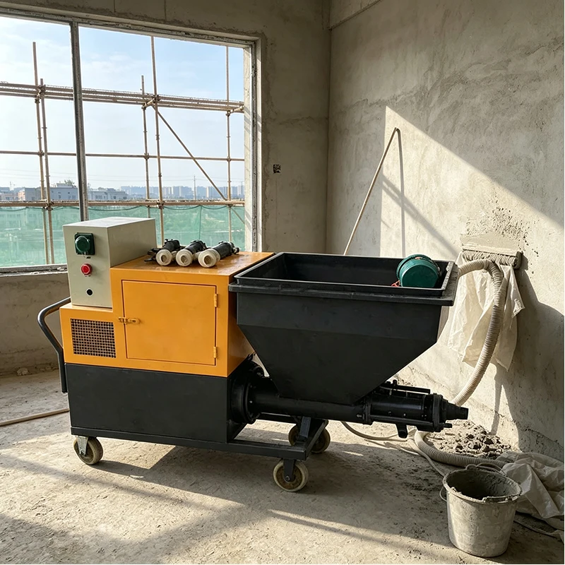 Industrial Plaster Spraying Machine Mortar Pump Equipment for Large Scale Wall Finishing and Engineering Projects